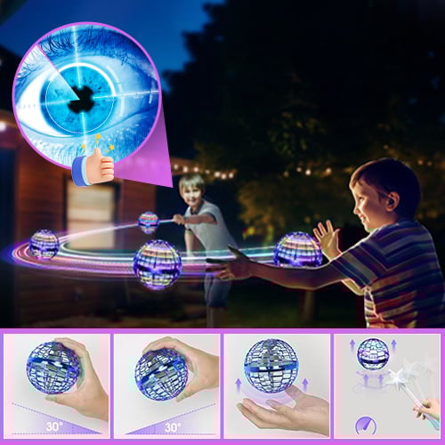 Pelota Voladora Inteligente con Luces LED - Spinner Interactivo"