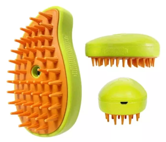 Cepillo de Vapor para Gatos Perros-Limpieza y Masaje